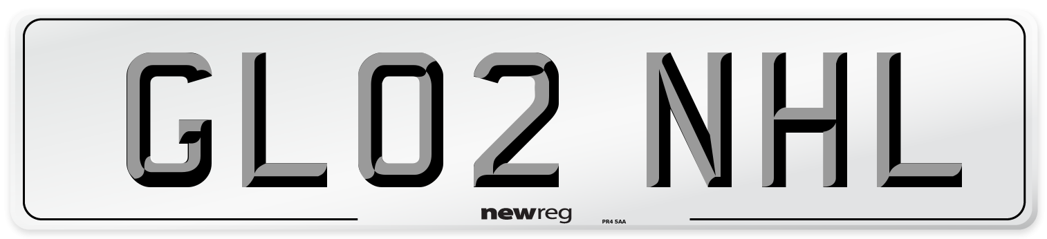 GL02 NHL Number Plate from New Reg